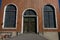 Vintage mining building facade in butte montana