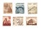 Vintage mint postage stamps Egypt.