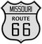 Vintage Missouri Route 66 sign