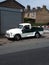 A Vintage Morris Minor Car now a pickup in vehicle Padiham in Lancashire parked on the street