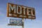 Vintage motel sign on route 66