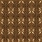 Vintage motifs design on Indonesian batik with simple brown color design