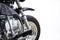 Vintage motorcycle. Custom scrambler motocross. Retro motorbike