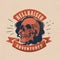 Vintage motorcycle graphics. Biker t-shirt. Motorcycle emblem. Monochrome skull