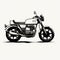 Vintage Motorcycle Hand Drawn Vector Illustration In Subtle Realism Style