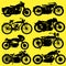 Vintage Motorcycle motorbike vector