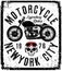 Vintage motorcycle poster t shirt graphic design