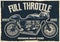 Vintage motorcycle poster, texture is easy to remove