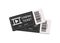 Vintage movie tickets. Two tickets in cinema or theater. Coupon with admit. Film concept. Background for realistic paper ticket on