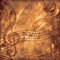 Vintage music sepia background