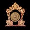 Vintage musical instrument - traditional Balinese Gong, isolated