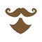 Vintage mustache icon image