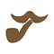 Vintage mustache icon image