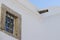 Vintage napoleonic cannon on top of a house in Algarve