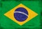 Vintage national flag of Brazil background