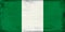 Vintage national flag of Nigeria background