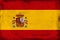 Vintage national flag of Spain background