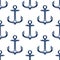 Vintage nautical anchors seamless pattern