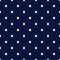 Vintage Navy Blue Seamless Pattern with Tan Polka Dots