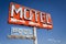 Vintage, neon motel sign