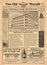 Vintage newspaper vector template with newsprint text