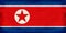 Vintage North Korea flag background