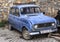 Vintage and obsolete car parked in a street of Ohrid, Macedonia