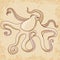 Vintage octopus illustration