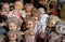 Vintage old baby dall toys collection