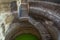 Vintage Old Helical stepwell,UNESCO worlf Heritage well with a 1.2m-wide staircase spiralling down