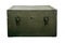 Vintage old military box green storage ammunition lock cloth scratches war dirty broken conflict homeland weapons men