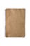 Vintage old notepad brown cover isolate on white background