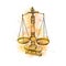 Vintage old scale, Law scales from a splash of watercolor, hand drawn sketch. Symbol of justice