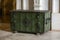 Vintage old wooden sturdy chest