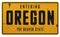 Vintage Oregon Highway Sign Metal the Beaver State