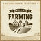 Vintage Organic Farming Label