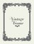 Vintage Ornament Border. Decorative Floral Frame Vector.