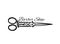 Vintage ornate scissors, sketch for your design