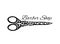 Vintage ornate scissors, sketch for your design