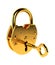 Vintage Padlock with Key