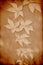 Vintage paper with grape leaves