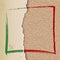 Vintage Paper Tear on Linen Texture