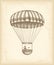 Vintage parachute sketch