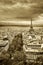 Vintage Paris landscape