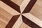 Vintage parquet with geometric pattern