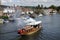 Vintage passenger steamer on the River Thames at Henley UK