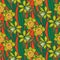 Vintage pattern with daffodils or narcissus.