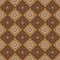 Vintage patterns design on Jogja batik with brown golden color design