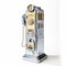 Vintage Payphone Displayed on White Background