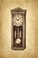 Vintage pendulum clock.